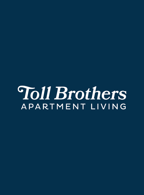 Toll Brothers Apartment Living logo on navy background
