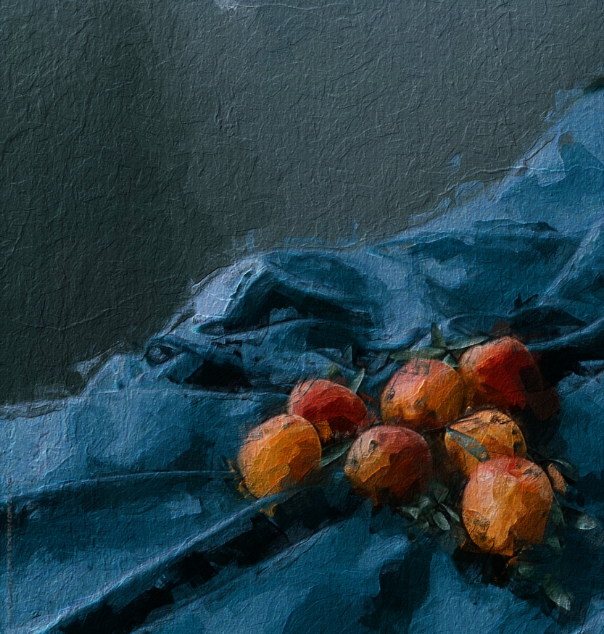 Artist painting of fruit